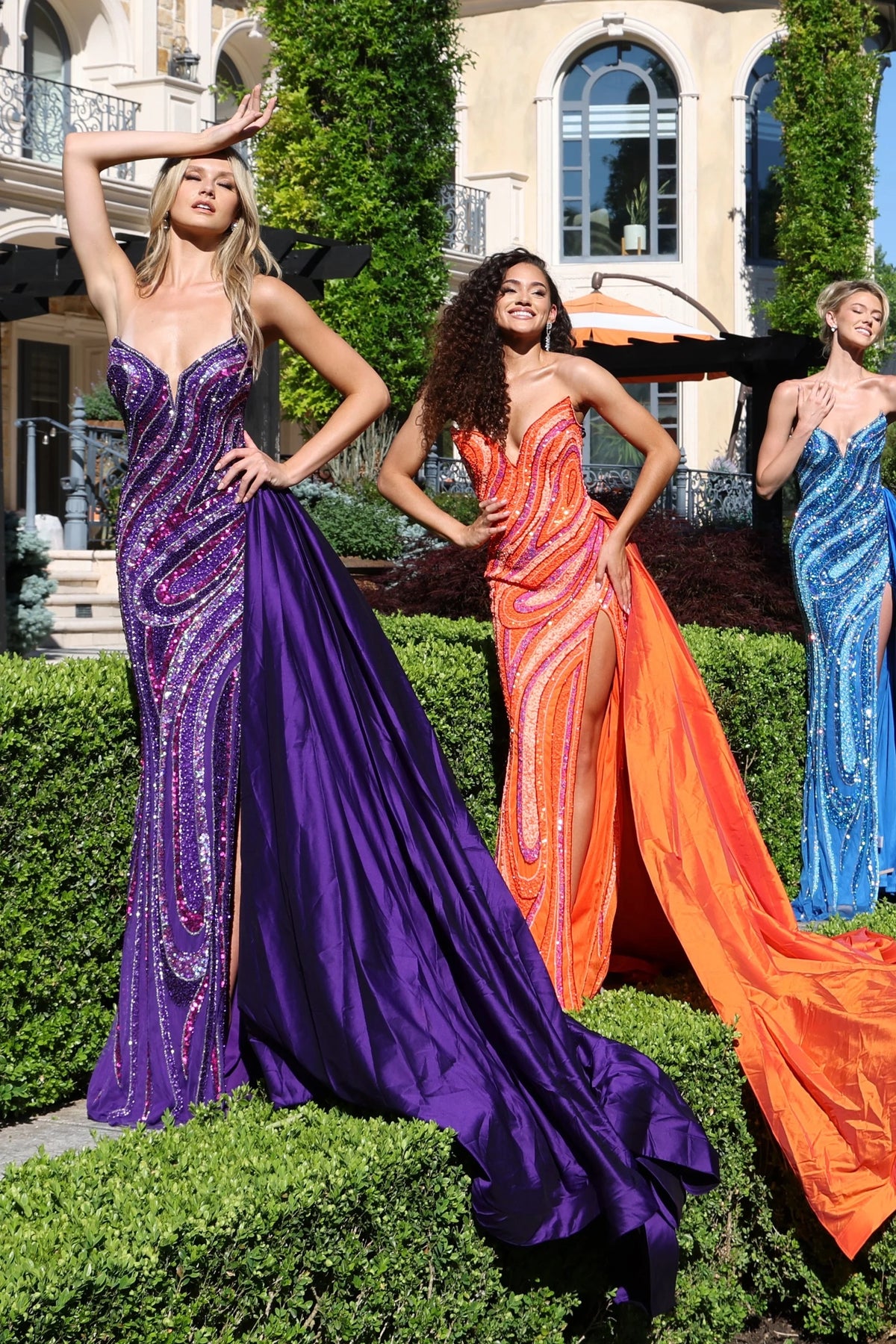 Jovani 49226A Orange Size 6