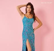 Rachel Allan 70424 Size 8 Ocean/Lilac