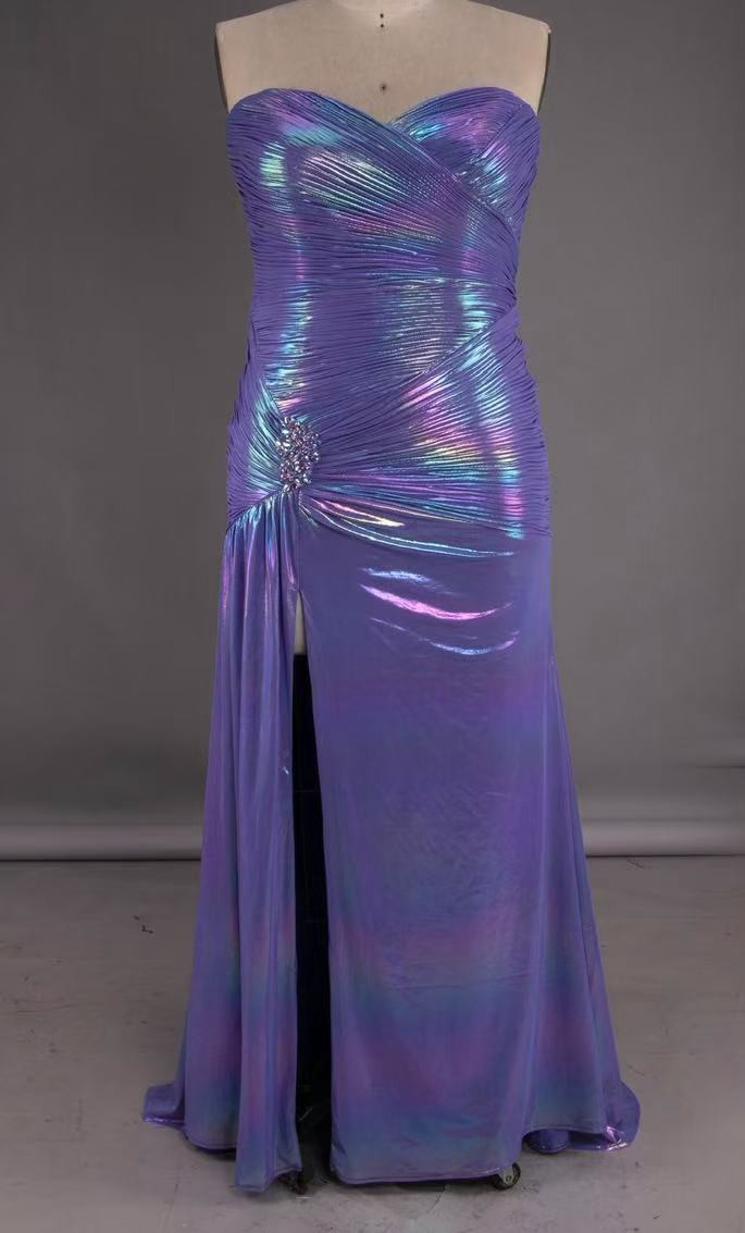 Sydney's Closet TE2605 Holographic Purple Size 16