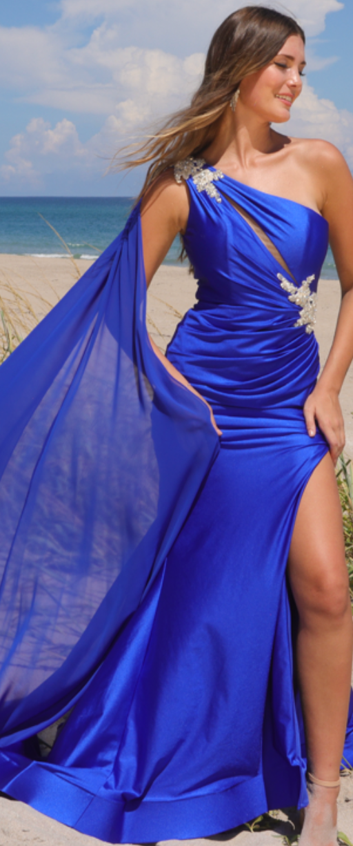 Amelia Couture 7056 Size 14 Royal Blue