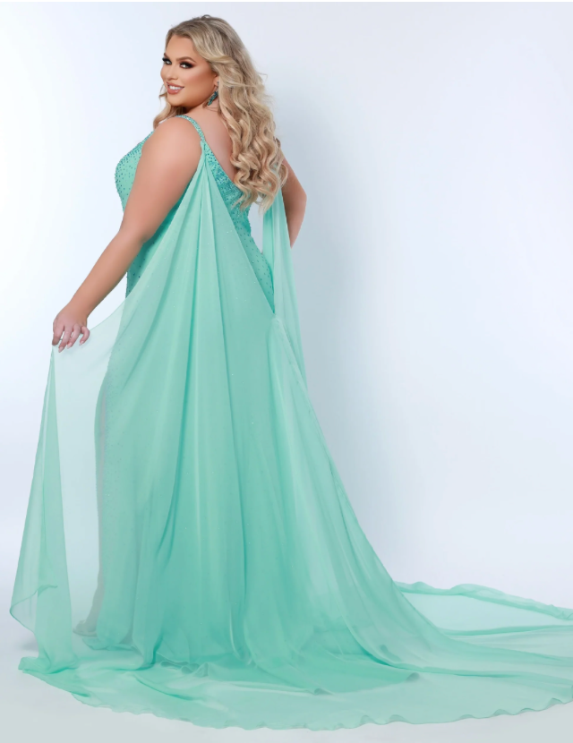 Sydneys Closet JK2218 size 16 Aquamarine