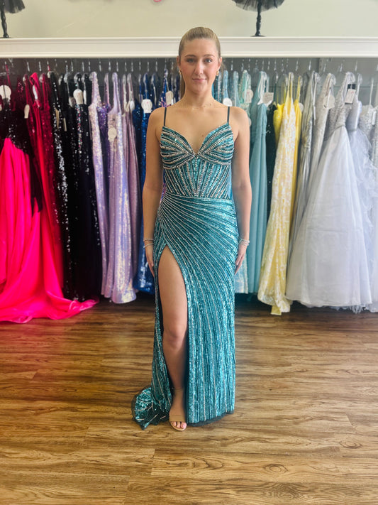Portia and Scarlett ps25454c Teal Size 8
