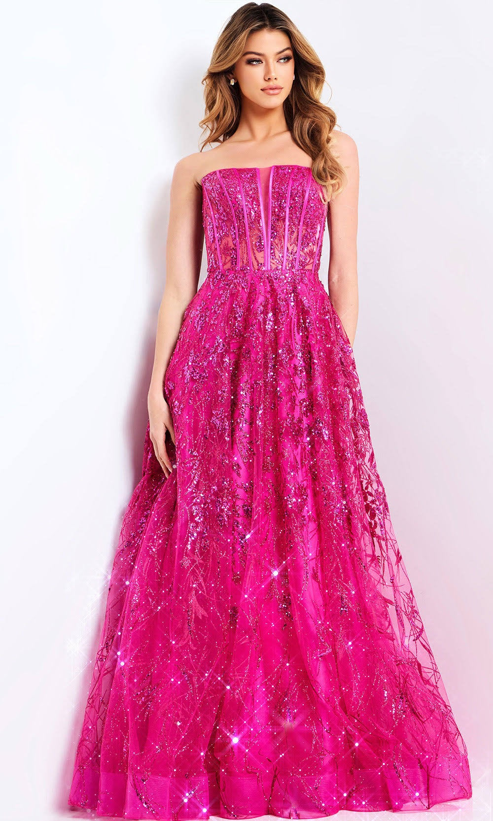 Jovani 45913A Raspberry Size 12
