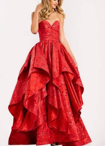 Jovani 47394A Champagne/Gold Size 12