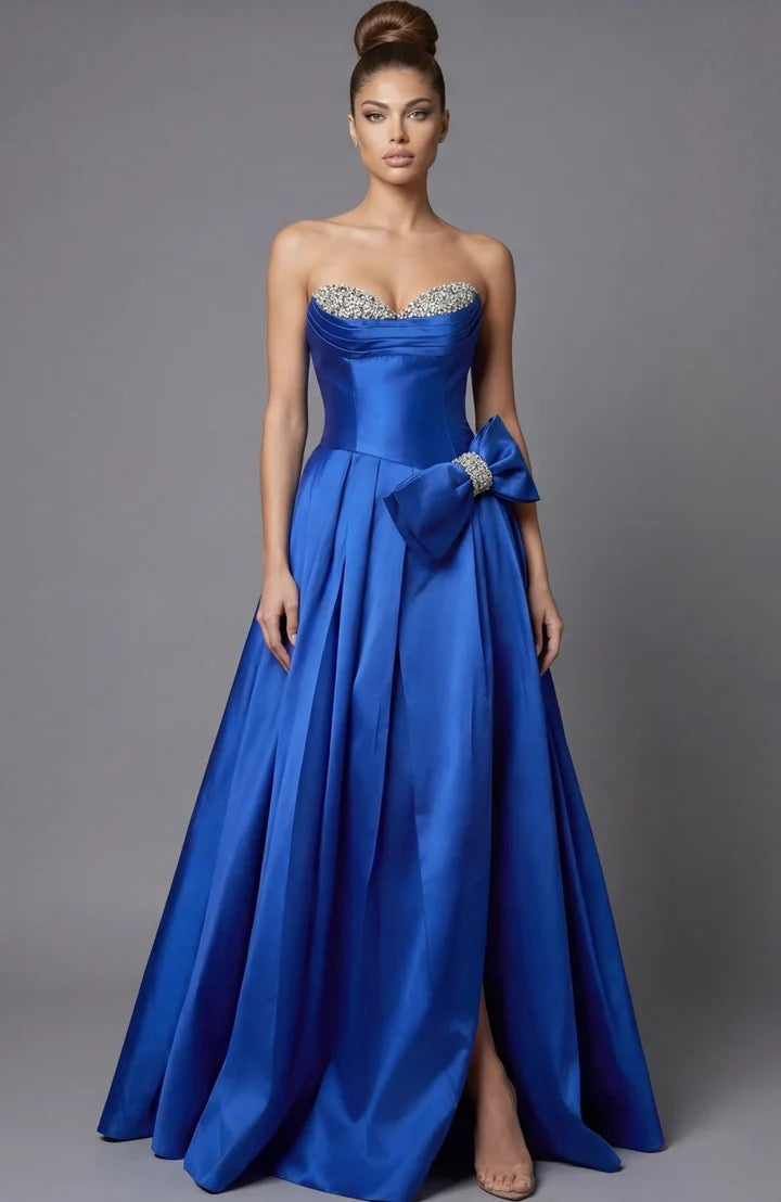 Jovani 49196A Size 4 Royal Blue
