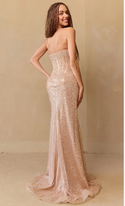 Amelia Couture AG0109 Rose Gold Size 2
