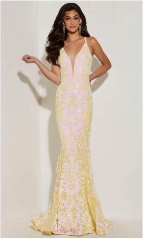 Jasz Couture 7432 size 16 Yellow