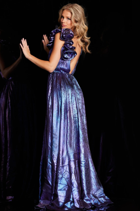 Jovani 37453A size 6 Purple
