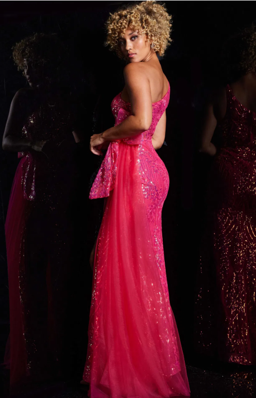 Jovani 39384A size 00 Fuchsia