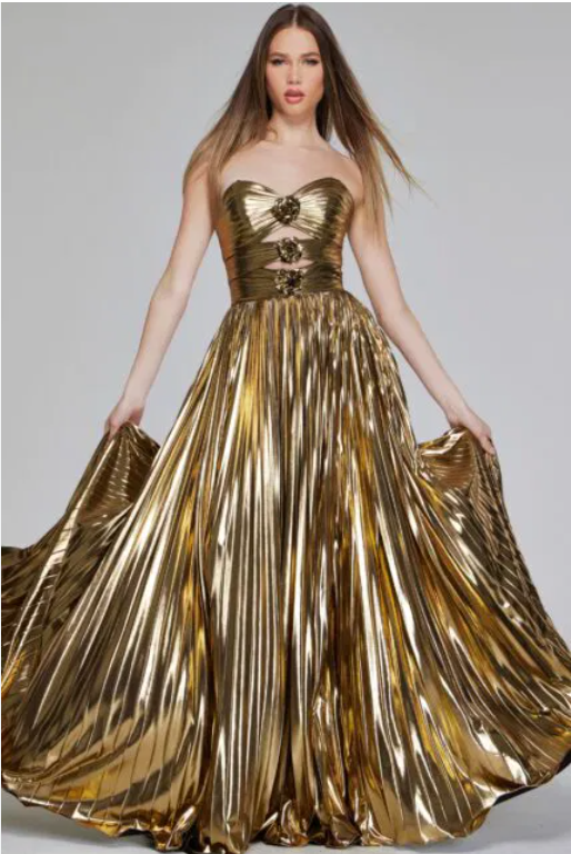 Jovani 42335A size 8 Gold