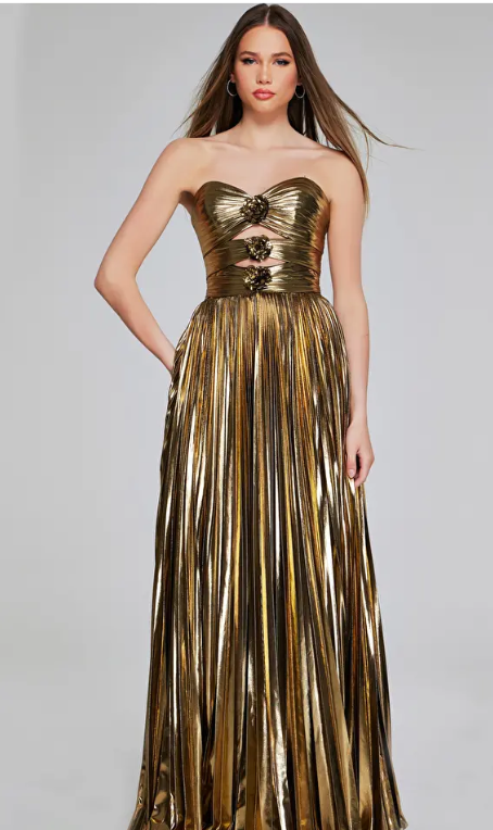 Jovani 42335A size 8 Gold