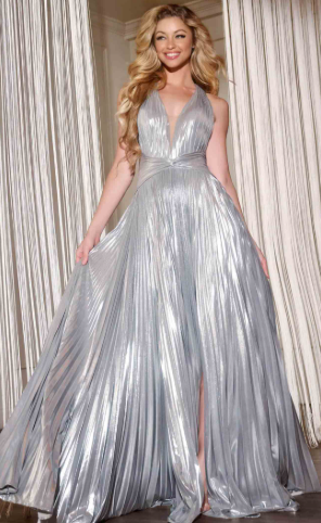 Jovani 42337A size 14 Silver