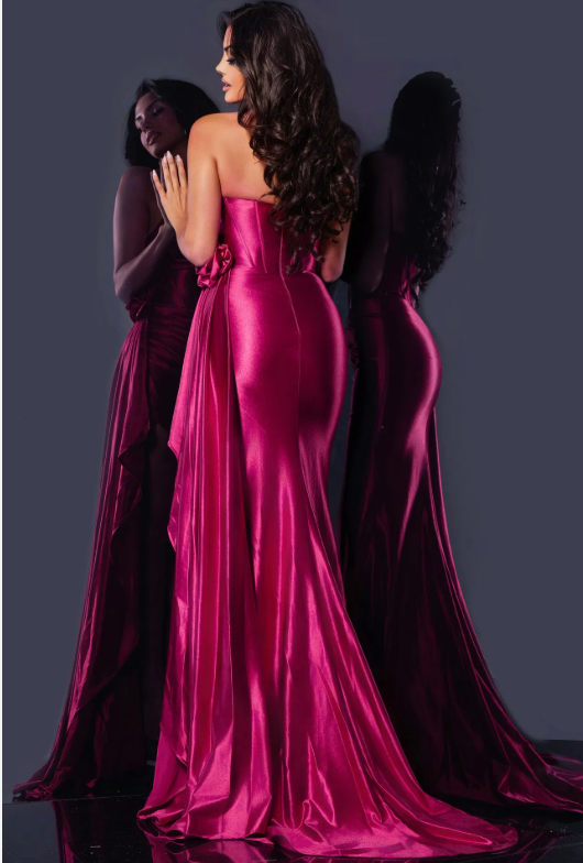 Jovani D5021A size 2 Hot Pink