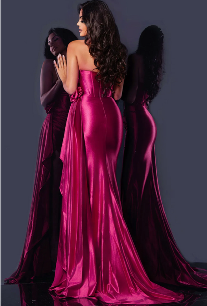 Jovani D5021A size 2 Hot Pink