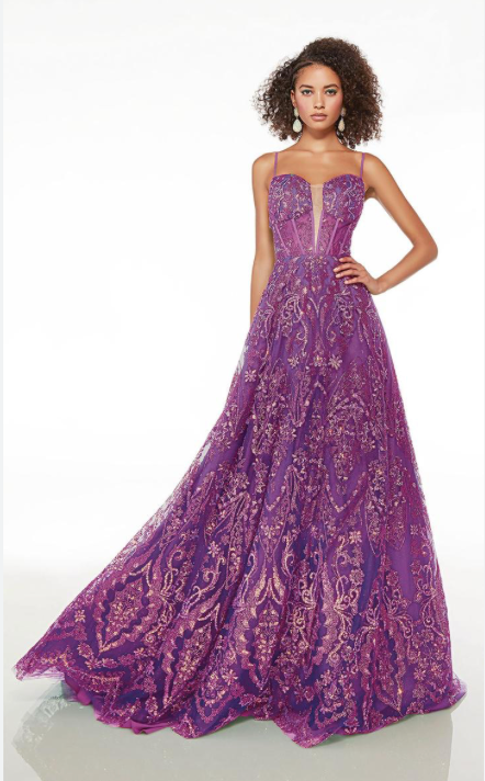 Alyce Paris 61581 size 6 Bright Purple