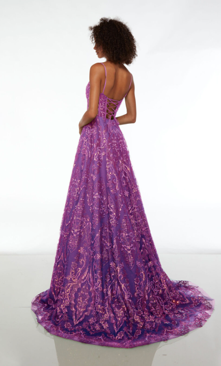 Alyce Paris 61581 size 6 Bright Purple