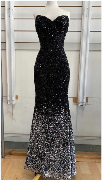 Jasz Couture 7533 Black/Silver size 0