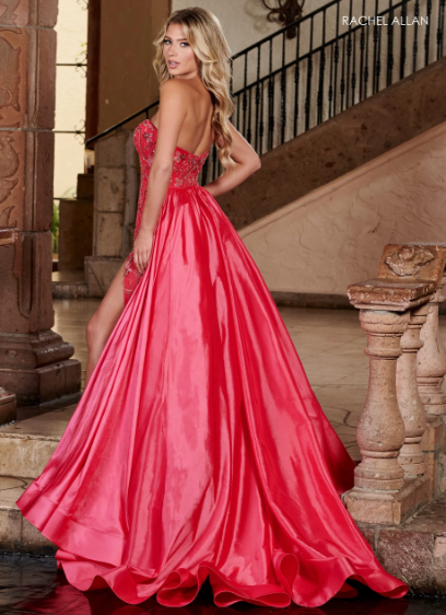 Rachel Allan 50270 Size 4 Coral
