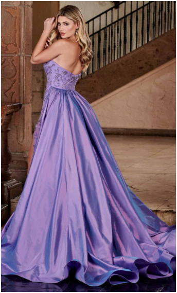 Rachel Allan 50270 Size 8 Purple