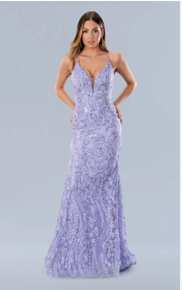 Stella Couture 24231 Size 8 Lilac