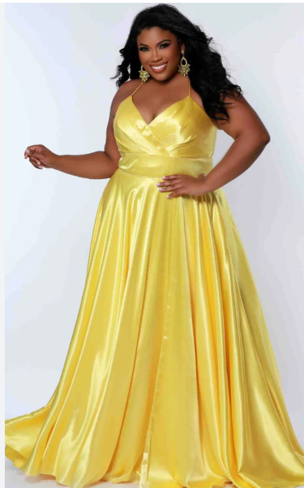 Sydney's Closet SC7355 Size 22 Lemon