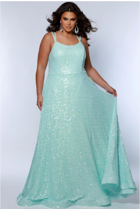 Sydney's Closet SC7365 Size 20 Seafoam