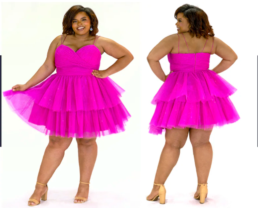 Sydney's Closet SC8140 Size 18 Pink