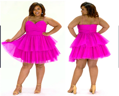Sydney's Closet SC8140 Size 18 Pink