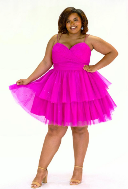 Sydney's Closet SC8140 Size 18 Pink