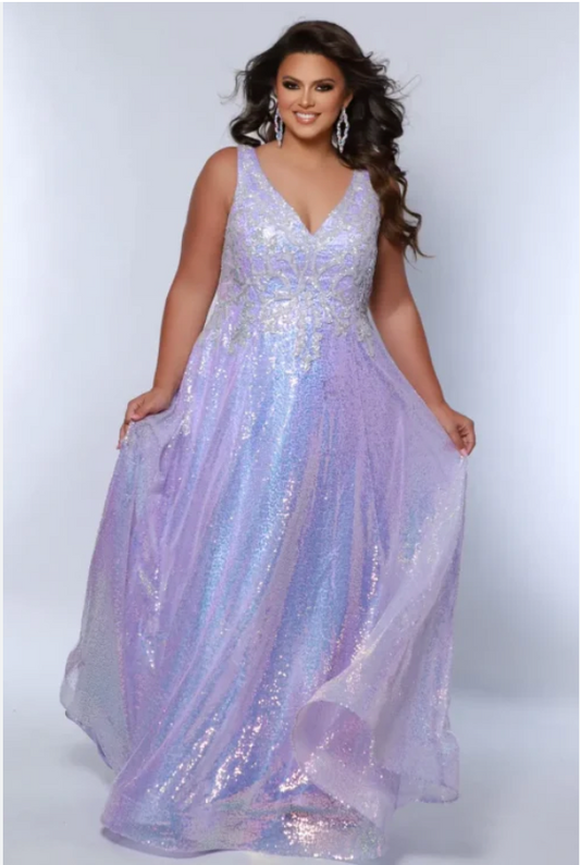 Sydney's Closet TE2431 Size 22 Arctic Frost