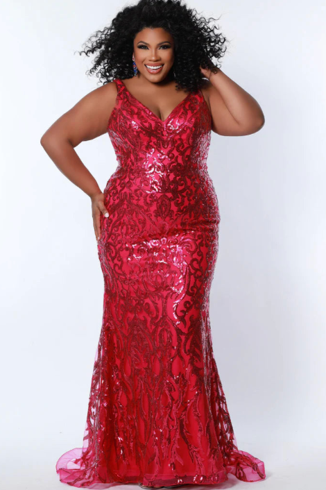 Sydneys Closet Te2303 Size 16 Magenta