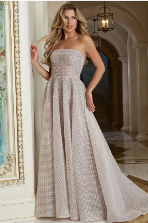 Jovani 45788 Size 4 White