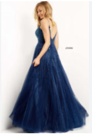 Jovani 08408 Size 2 Navy