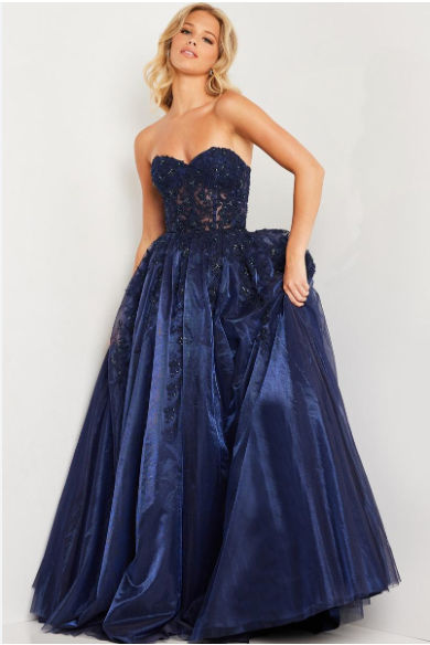 Jovani 00915 size 4 navy