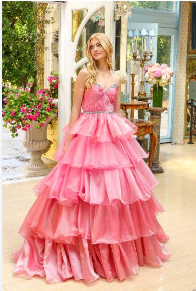 Ava Presley 29546 Size 2 Coral Pink