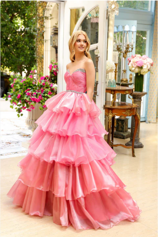 Ava Presley 29546 Size 00 Coral Pink