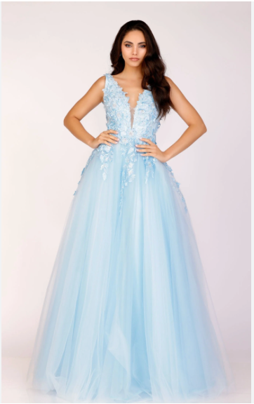 Cecilia Couture 1574 Size 6 Sky Blue