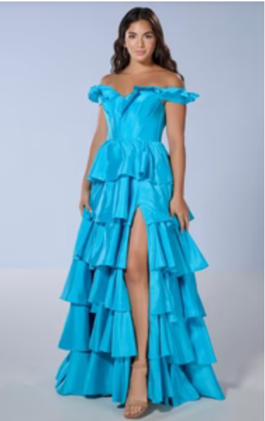 House of Wu 16175 Size 18 Turquoise