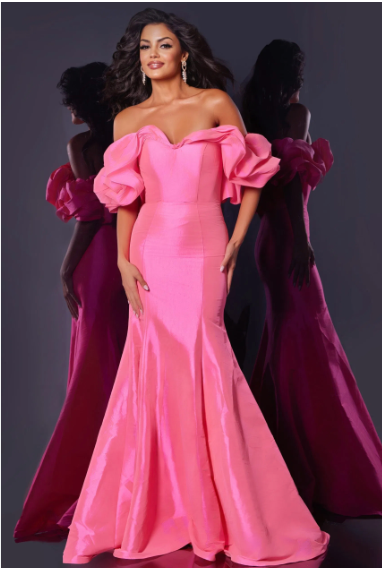 Jovani 44271 size 8 Hot Pink