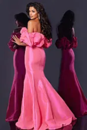 Jovani 44271 size 8 Hot Pink