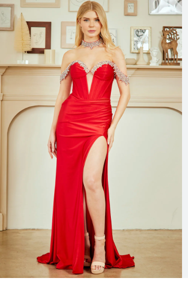Amelia Couture 7086 size 0 Red