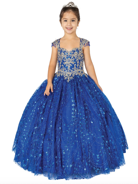 Dancing Queen K713 Size 6 Royal Blue