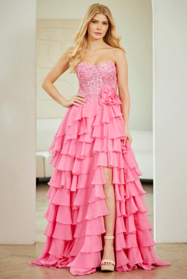 Amelia Couture 7087 Size 6 Pink