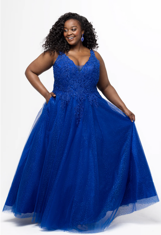 Sydney's Closet TE2630 Size 18 Royal Blue
