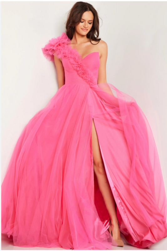 Jovani 25919B Size 18 Hot Pink
