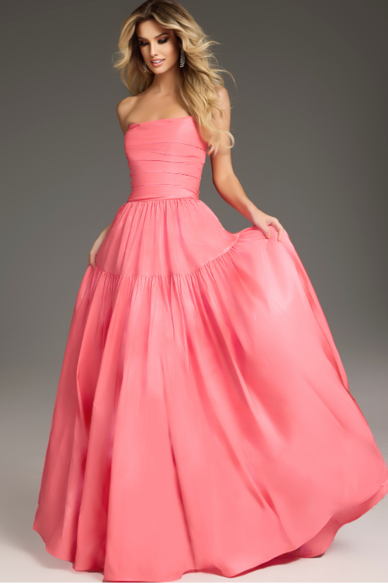 Jovani 38831A Size 0 Coral