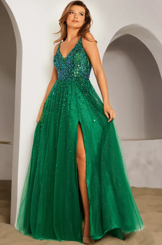 Jovani 38437A size 10 Red