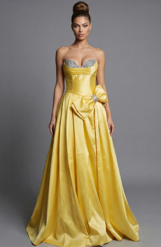Jovani 49196A size 8 Yellow