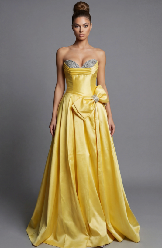 Jovani 49196A size 8 Yellow