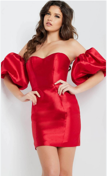 Jovani 36795 Size 0 Red
